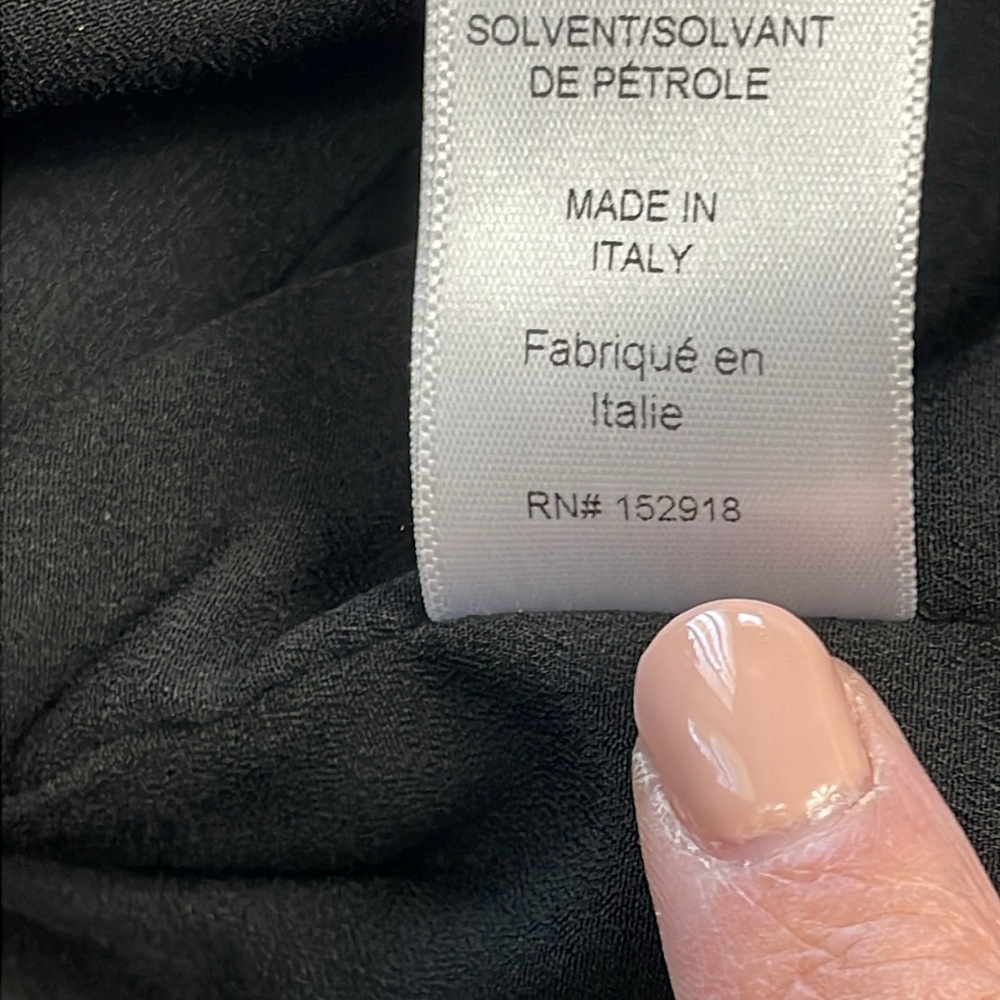 New Carolina Herrera Sleeveless Trench Dress Black Blazer Style with Slit Wool - Picture 14 of 15